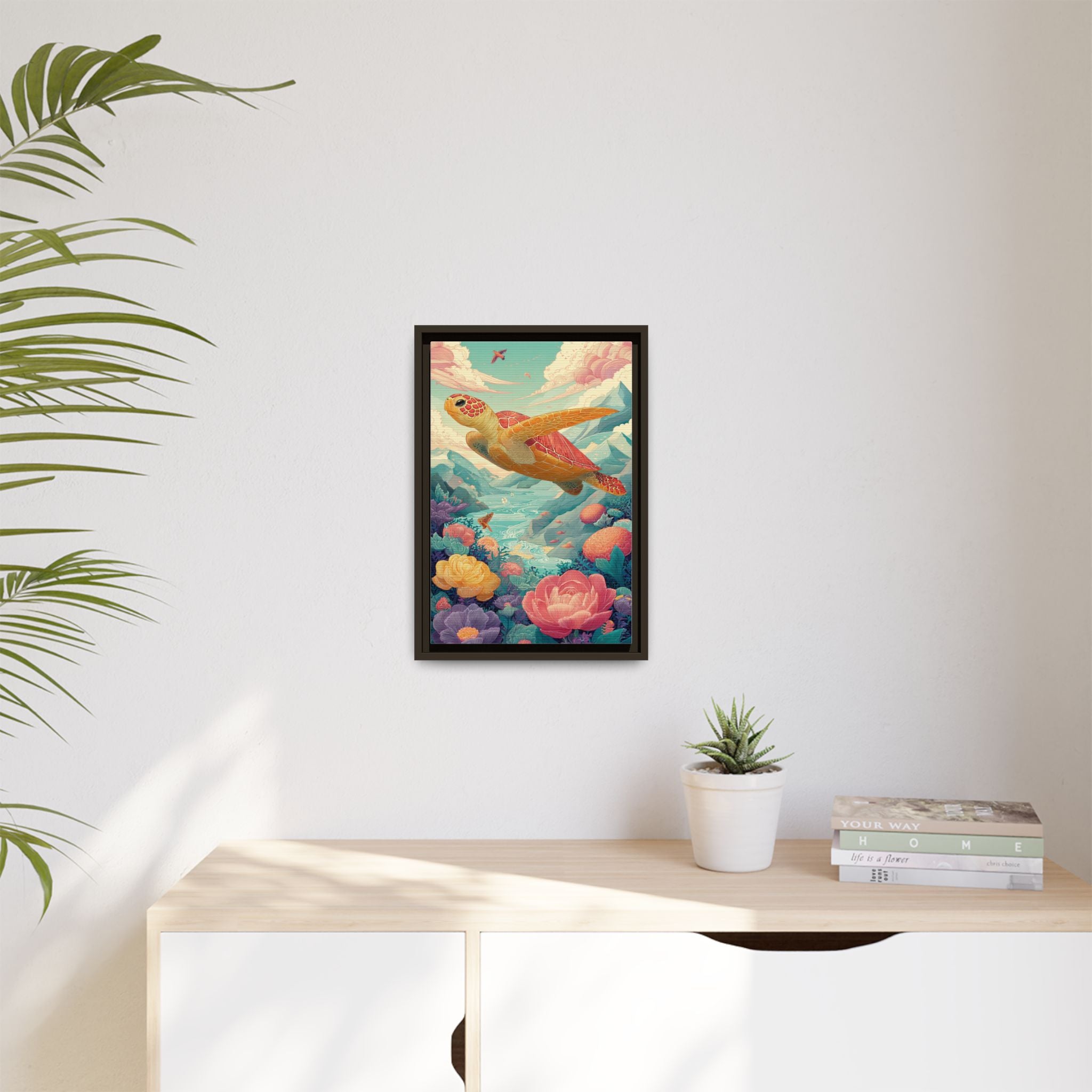 Vibrant Turtle Art | Whimsical Nature Illustration