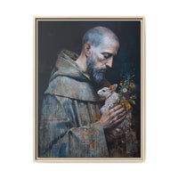 Saint Francis and Rabbit Artwork - Nature Inspired Wall Art