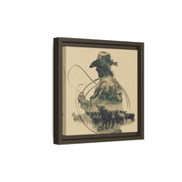 Lone Cowboy Silhouette Art - Vintage Western Charm