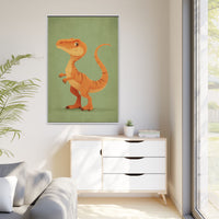Whimsical Dinosaur Illustration Art for Kids' Rooms
