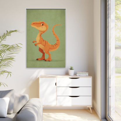 Whimsical Dinosaur Illustration Art for Kids' Rooms