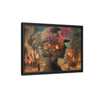 Whimsical Floral Silhouette Art Print | Living Room Décor