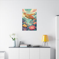Vibrant Turtle Art | Whimsical Nature Illustration