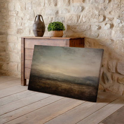 Abstract Landscape Canvas Art – styled room view 6