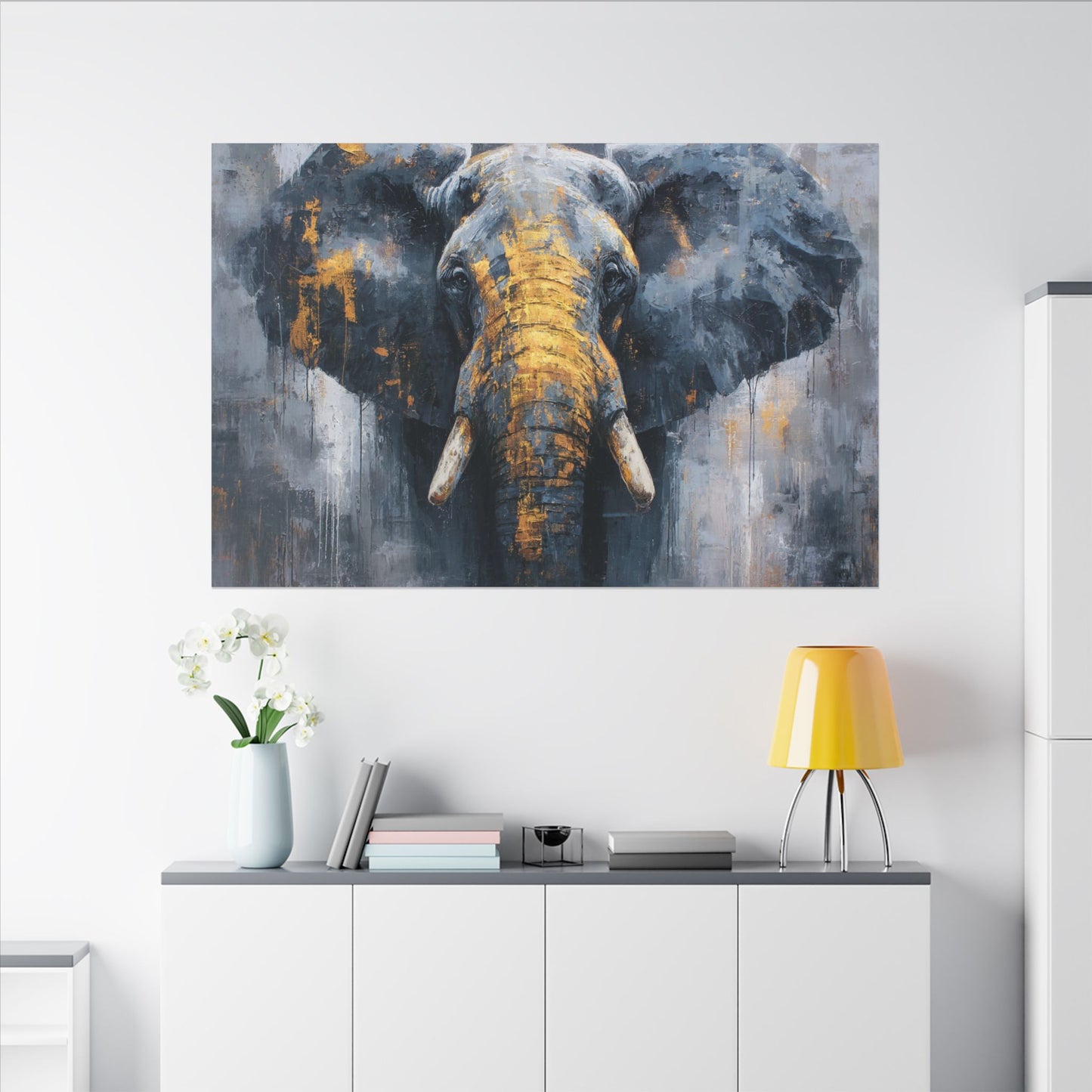 Majestic Elephant Wall Art - Abstract Animal Decor