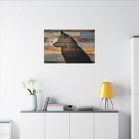 Rustic Wolf Silhouette Wall Art | Nature Inspired Decor