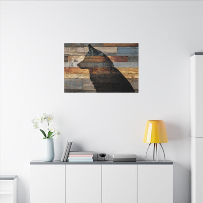 Rustic Wolf Silhouette Wall Art | Nature Inspired Decor