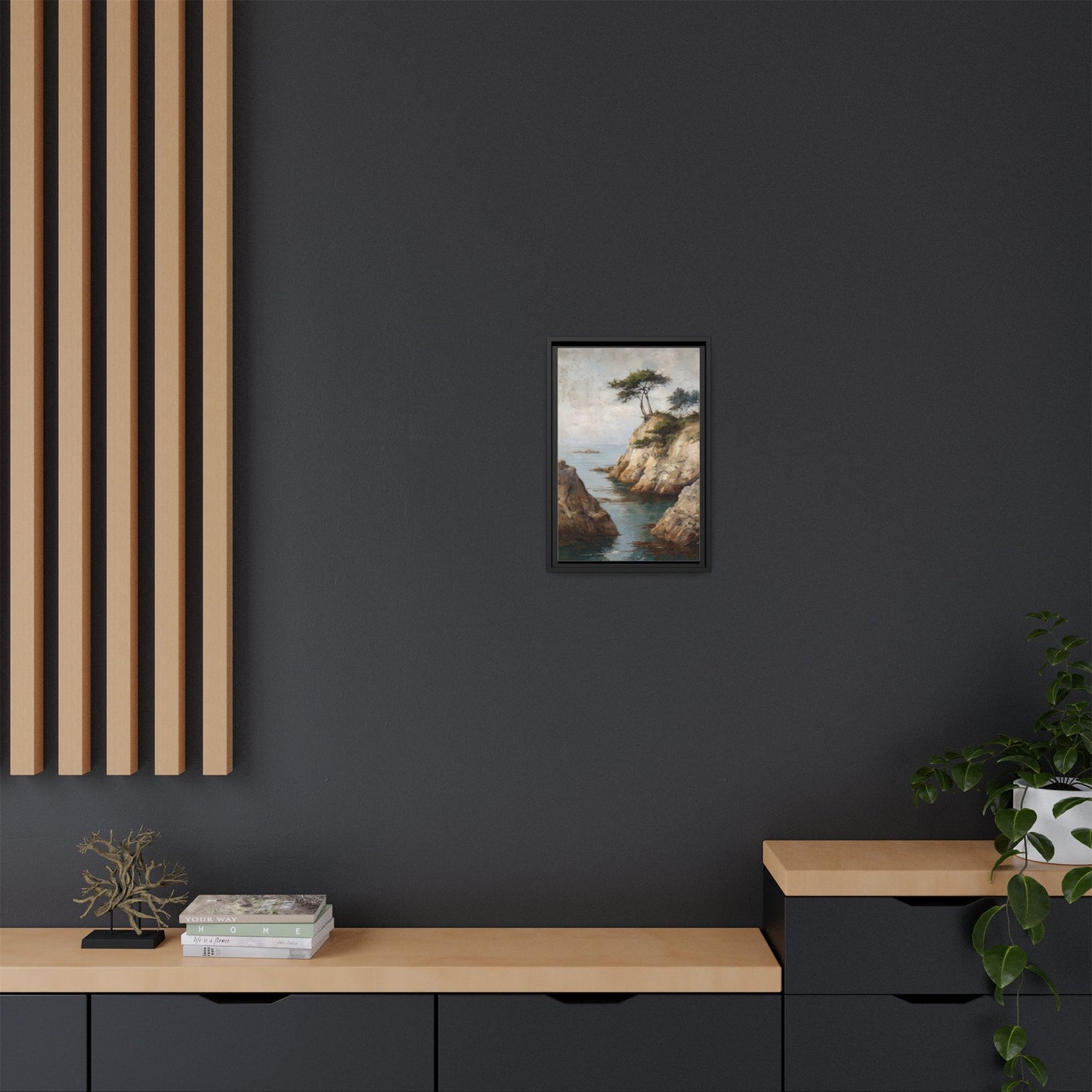 Tranquil Coastal Landscape Art - Soothing Wall Decor