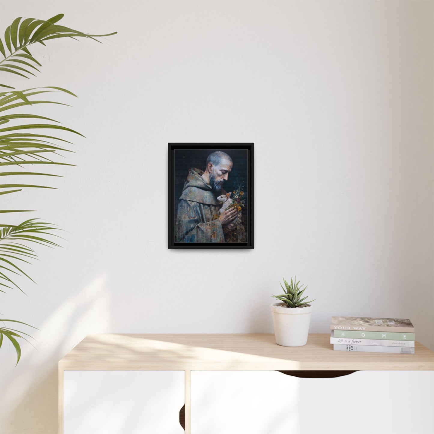 Saint Francis and Rabbit Artwork - Nature Inspired Wall Art