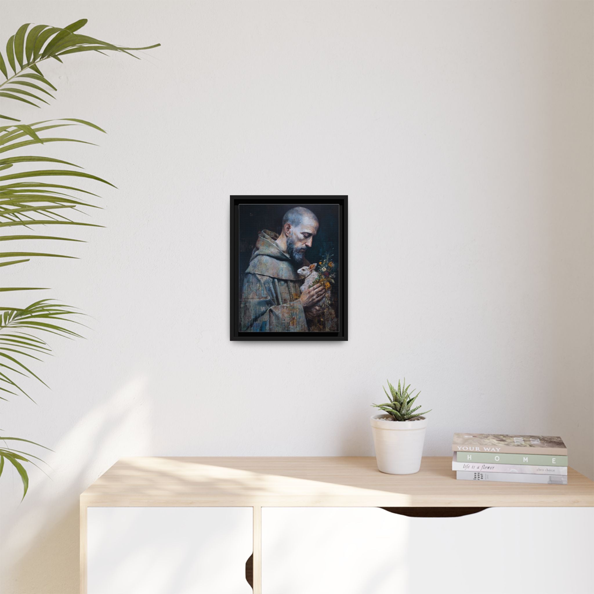 Saint Francis and Rabbit Artwork - Nature Inspired Wall Art