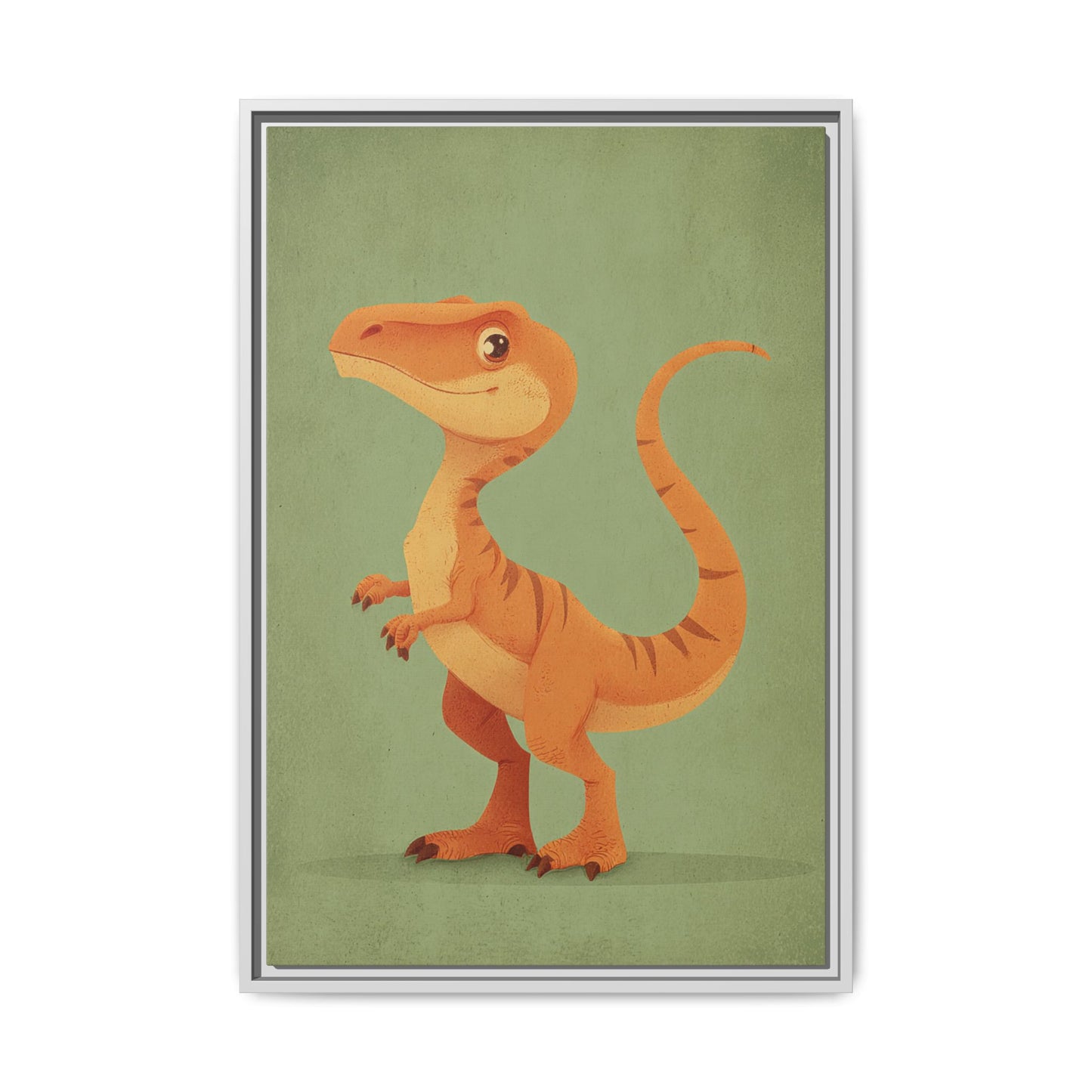 Whimsical Dinosaur Illustration Art for Kids' Rooms