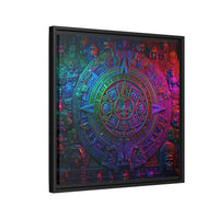 Aztec Mandala Wall Art - Colorful Cultural Decor