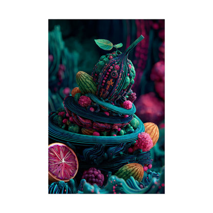 Surreal Fruit Fantasy Art - Vibrant Digital Design