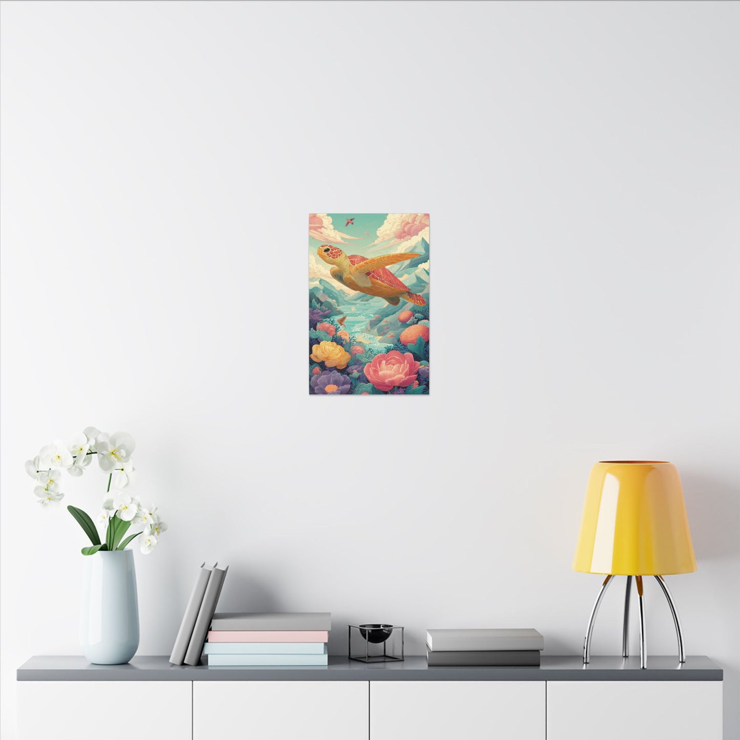 Vibrant Turtle Art | Whimsical Nature Illustration