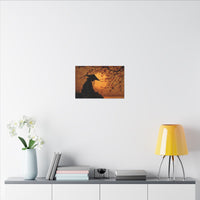 Serene Silhouette of Contemplation | Asian-Inspired Artwork
