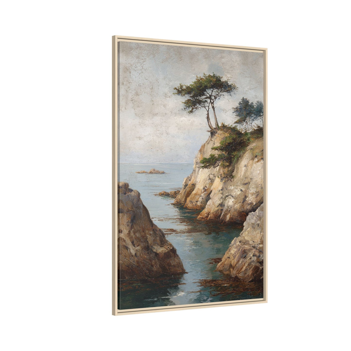 Serene Seaside Landscape Art - Tranquil Coastal Decor