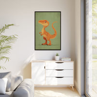 Whimsical Dinosaur Illustration Art for Kids' Rooms