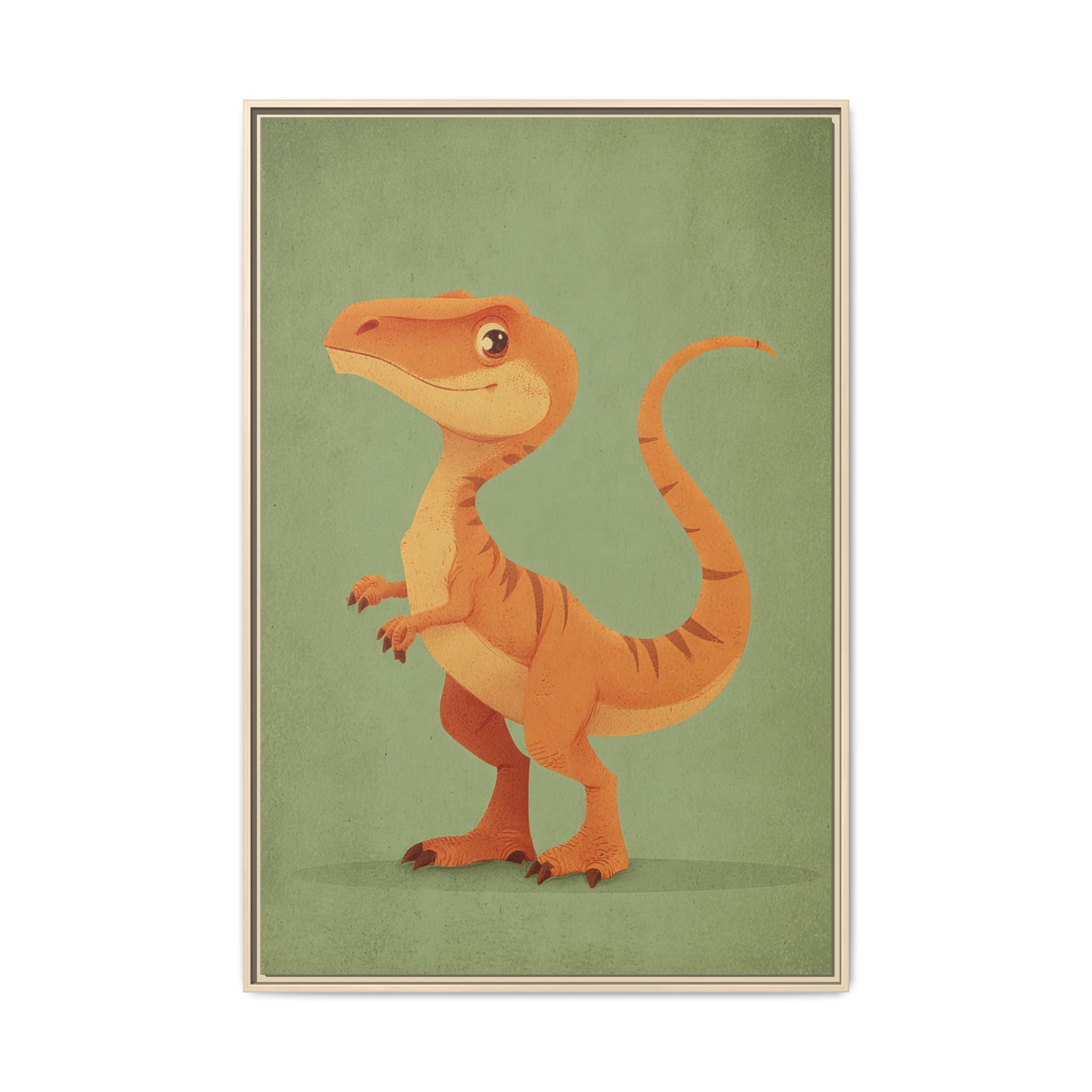 Whimsical Dinosaur Illustration Art for Kids' Rooms