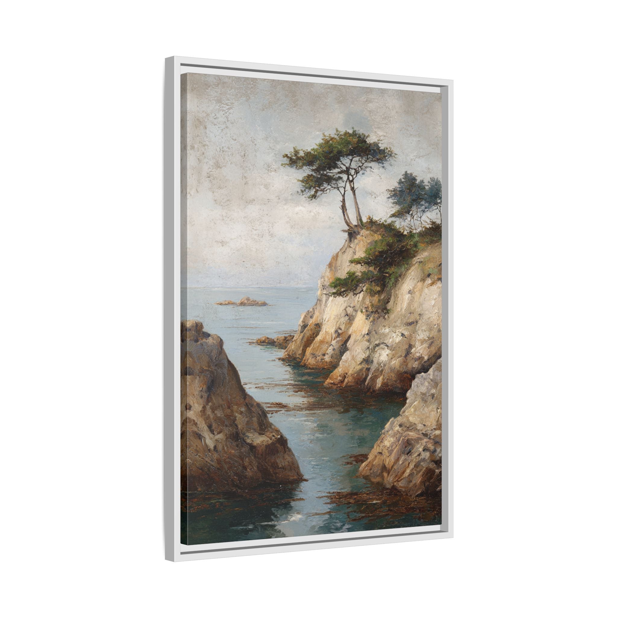 Serene Seaside Landscape Art - Tranquil Coastal Decor