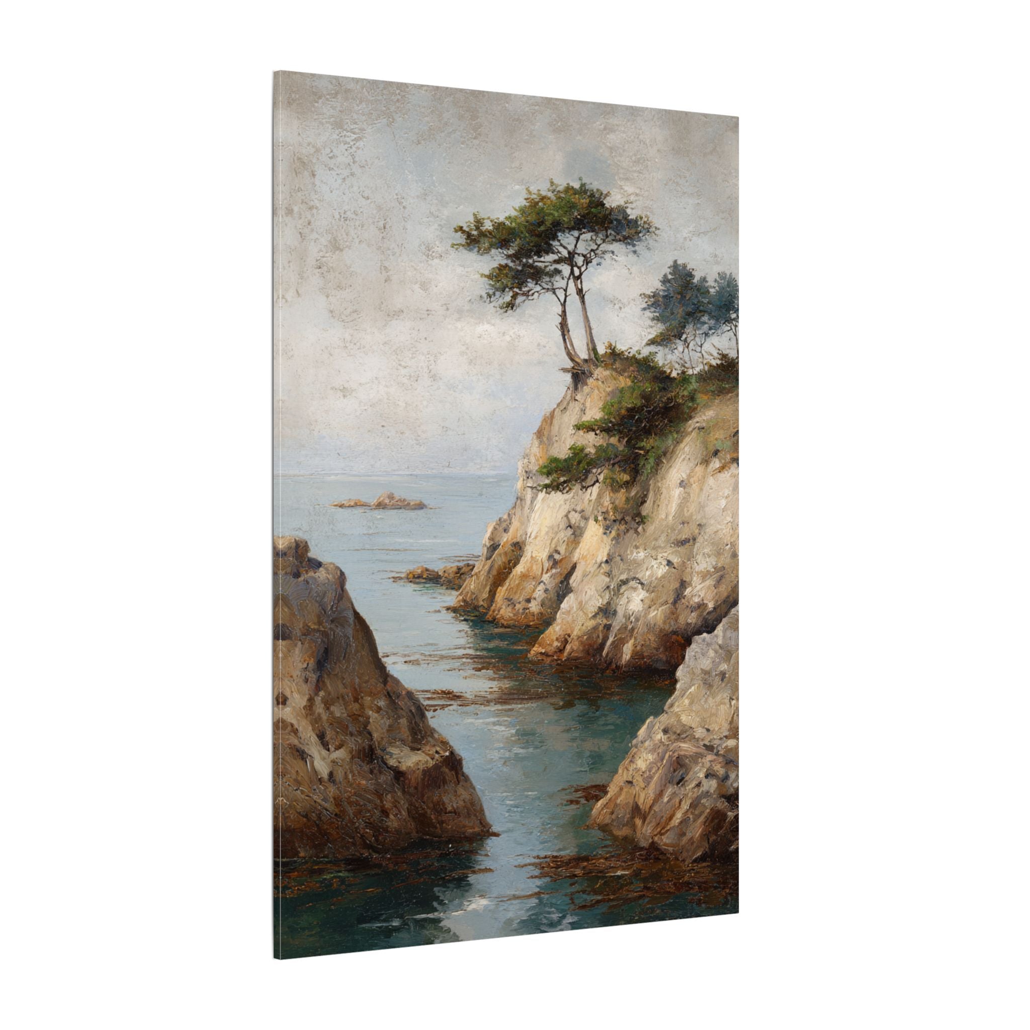 Serene Seaside Landscape Art - Tranquil Coastal Decor