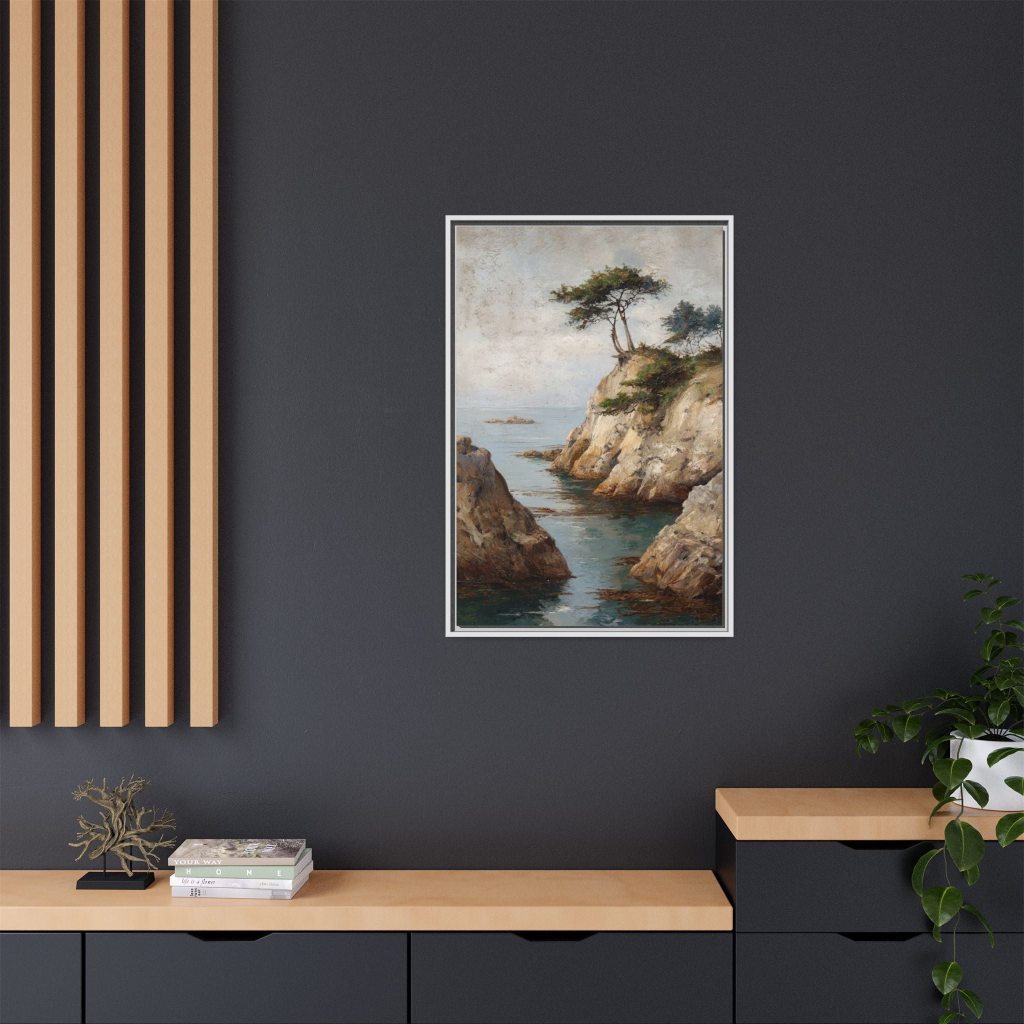 Tranquil Coastal Landscape Art - Soothing Wall Decor