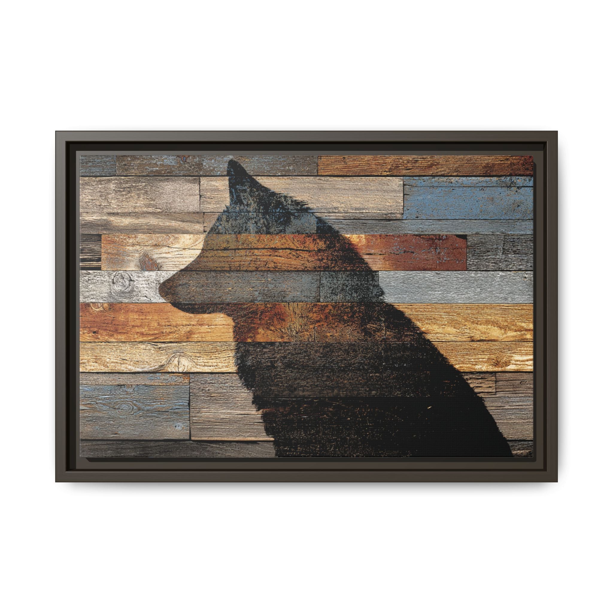 Rustic Wolf Silhouette Wall Art | Nature Inspired Decor