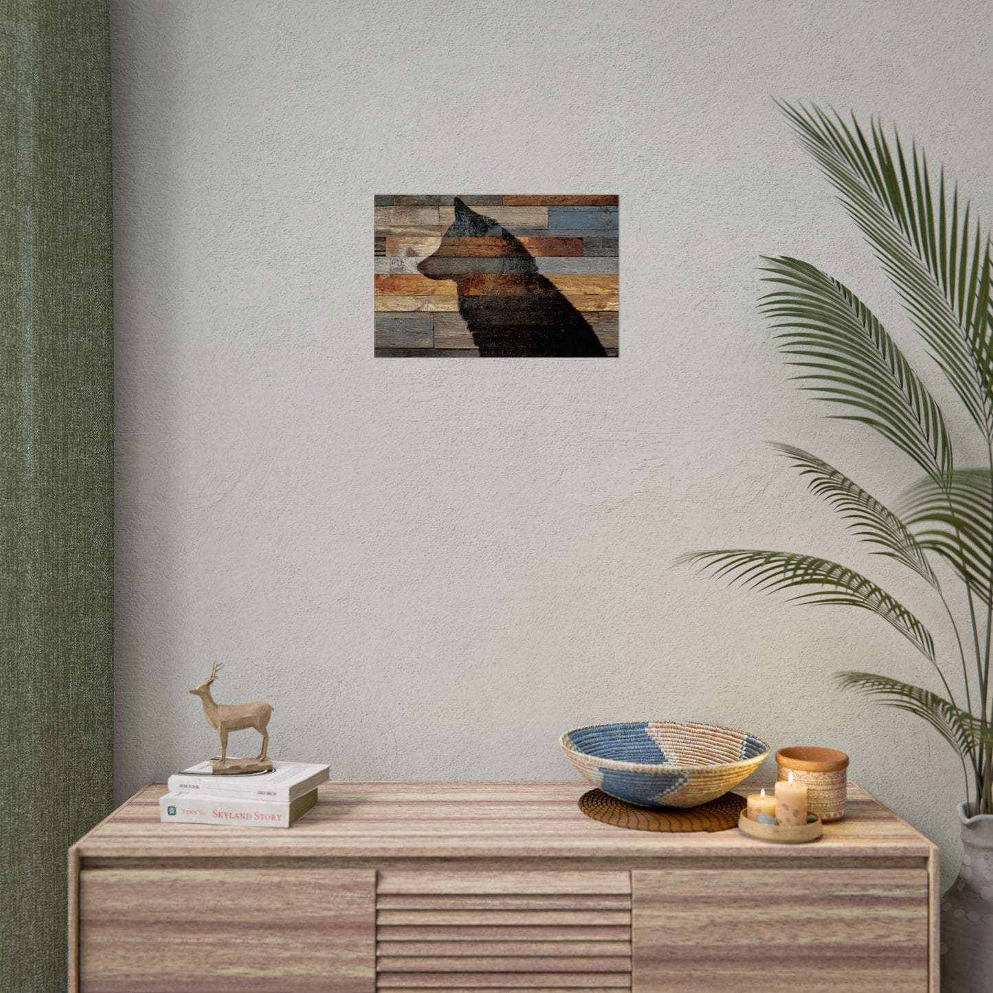 Rustic Wolf Silhouette Wall Art | Nature Inspired Decor
