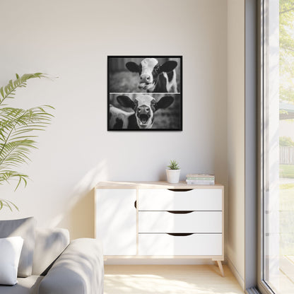 Whimsical Cow Photography | Black and White Animal Art