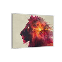 Majestic Lion Watercolor Art | Vibrant Animal Portrait