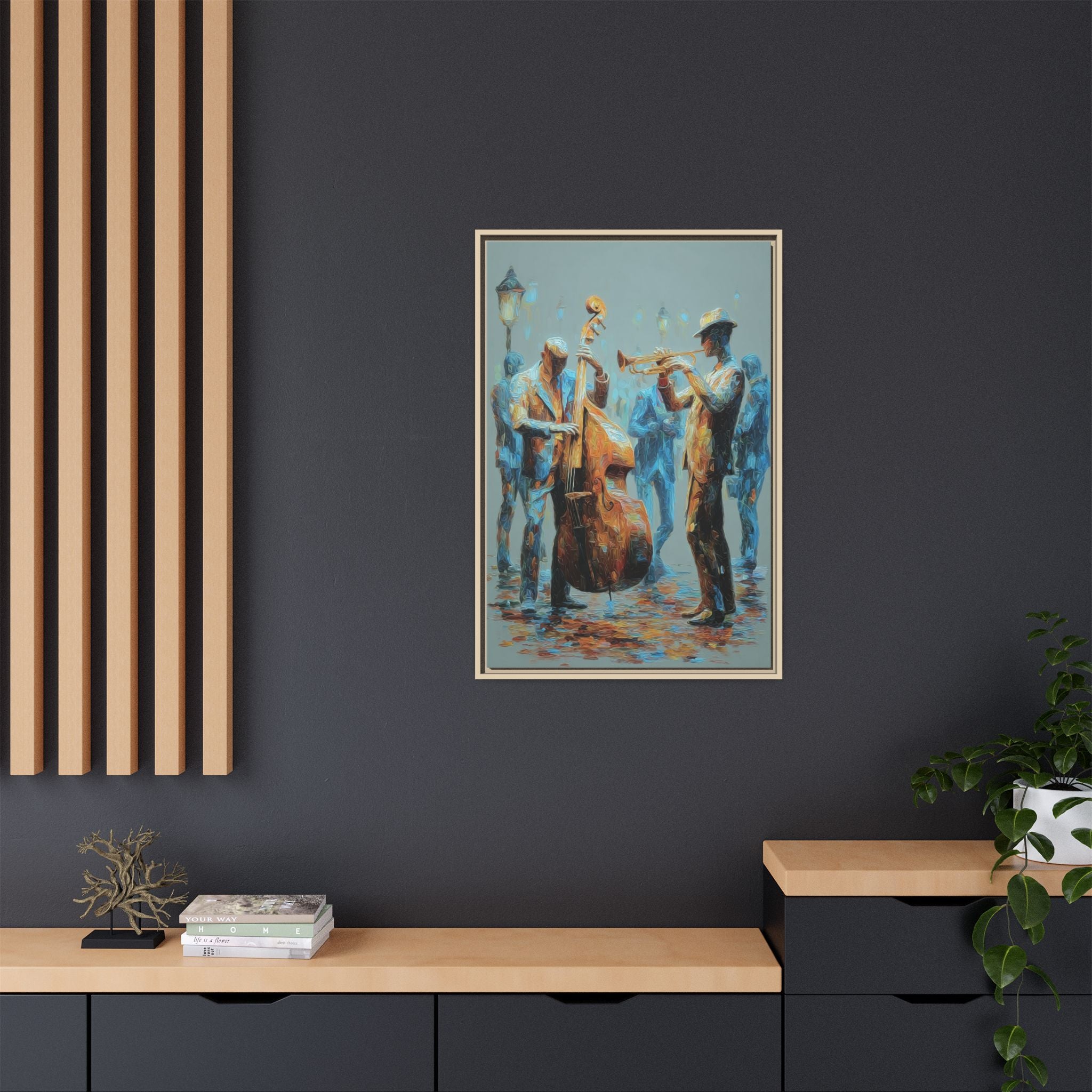 Colorful Jazz Musicians Art for Music Enthusiasts