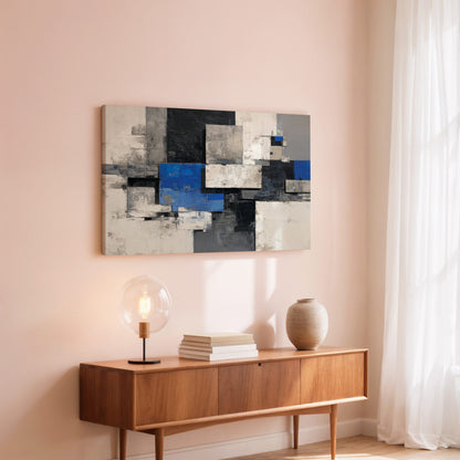 Modern Abstract Wall Art – styled room view 6