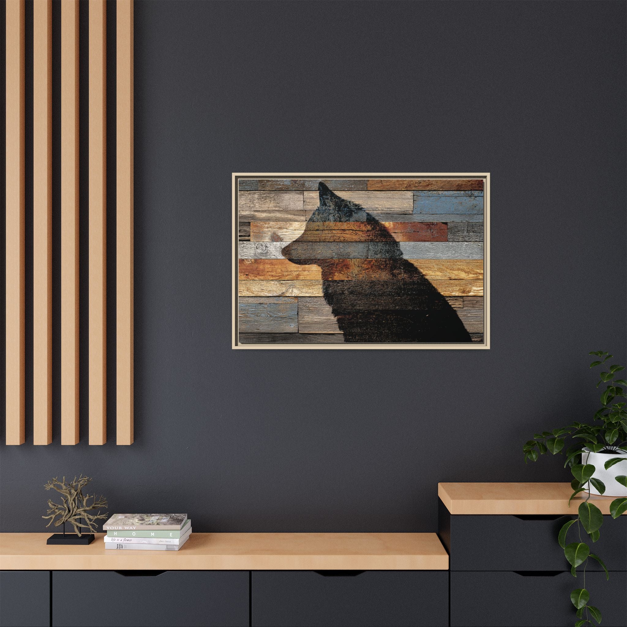 Rustic Wolf Silhouette Wall Art | Nature Inspired Decor