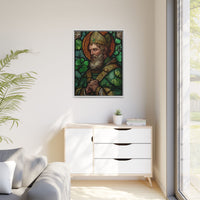 Saint Artwork | Irish Heritage Art | Traditional Green Tones