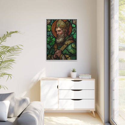 Saint Artwork | Irish Heritage Art | Traditional Green Tones