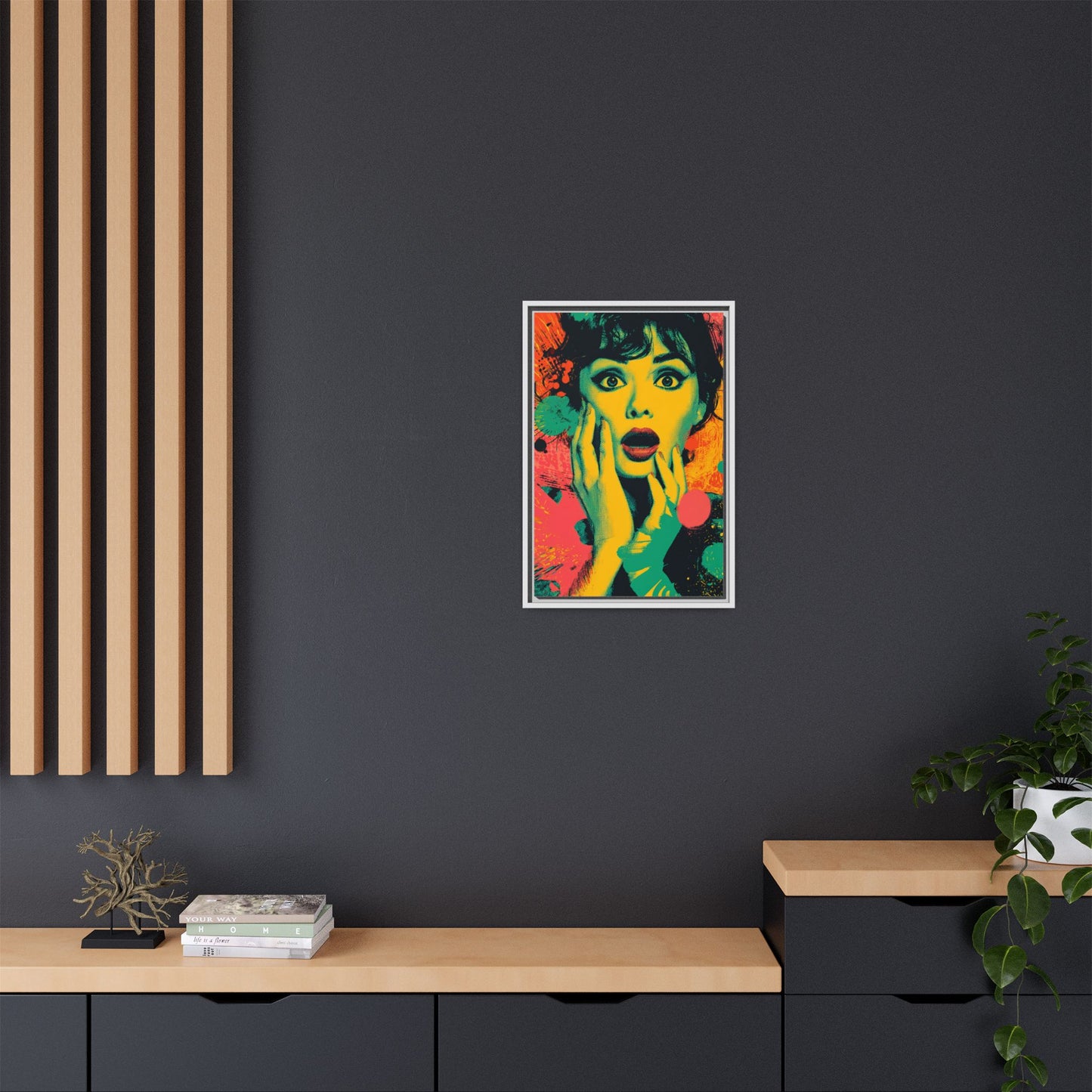 Surreal Pop Art Woman – Vibrant Modern Wall Art