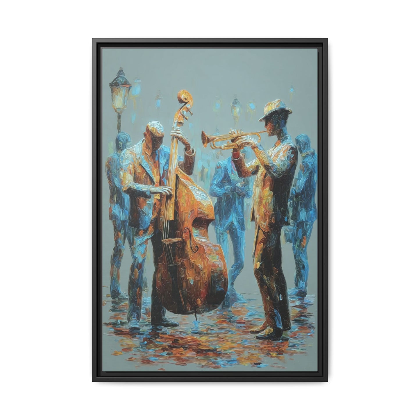 Colorful Jazz Musicians Art for Music Enthusiasts