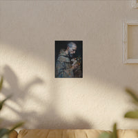 Saint Francis and Rabbit Artwork - Nature Inspired Wall Art