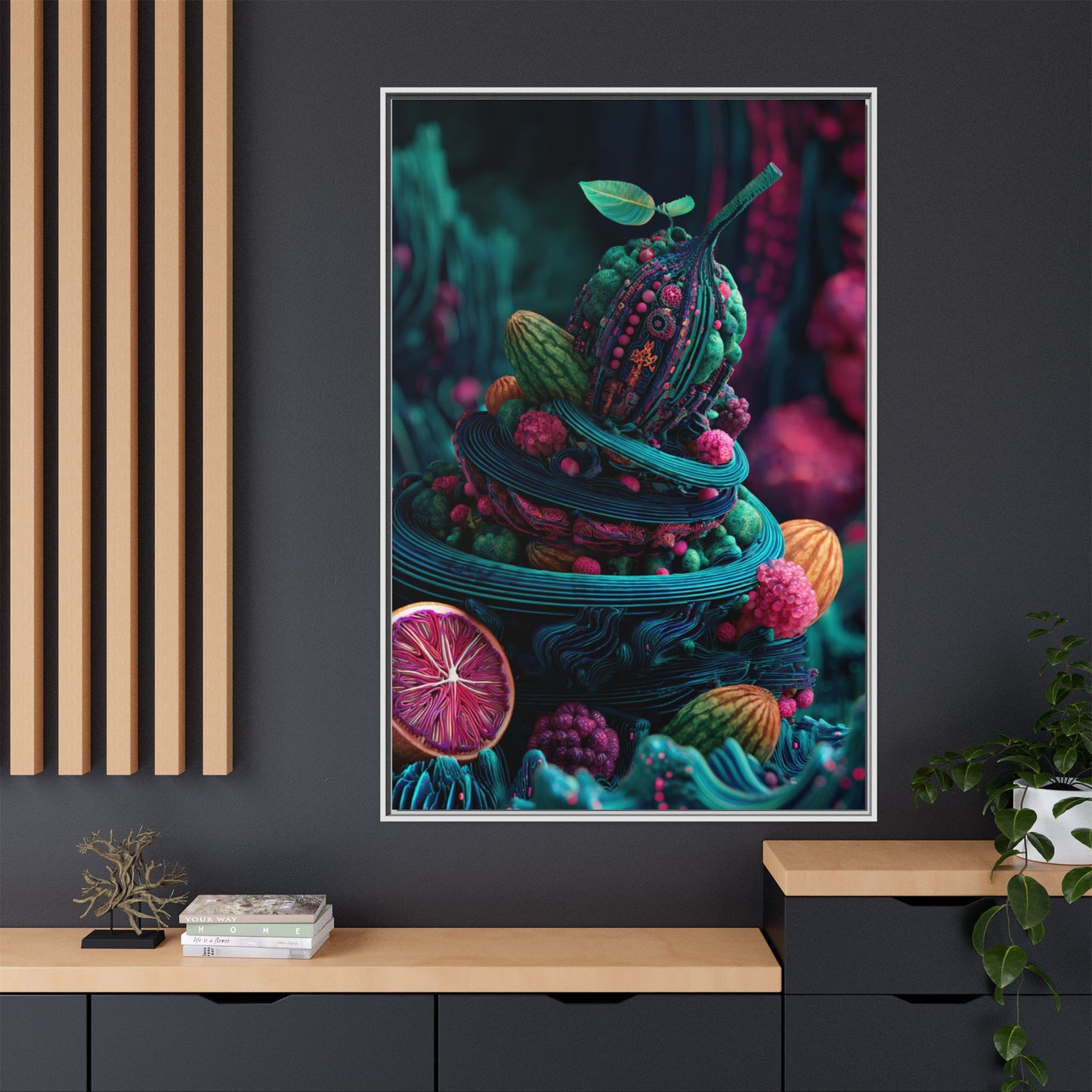 Surreal Fruit Fantasy Art - Vibrant Digital Design