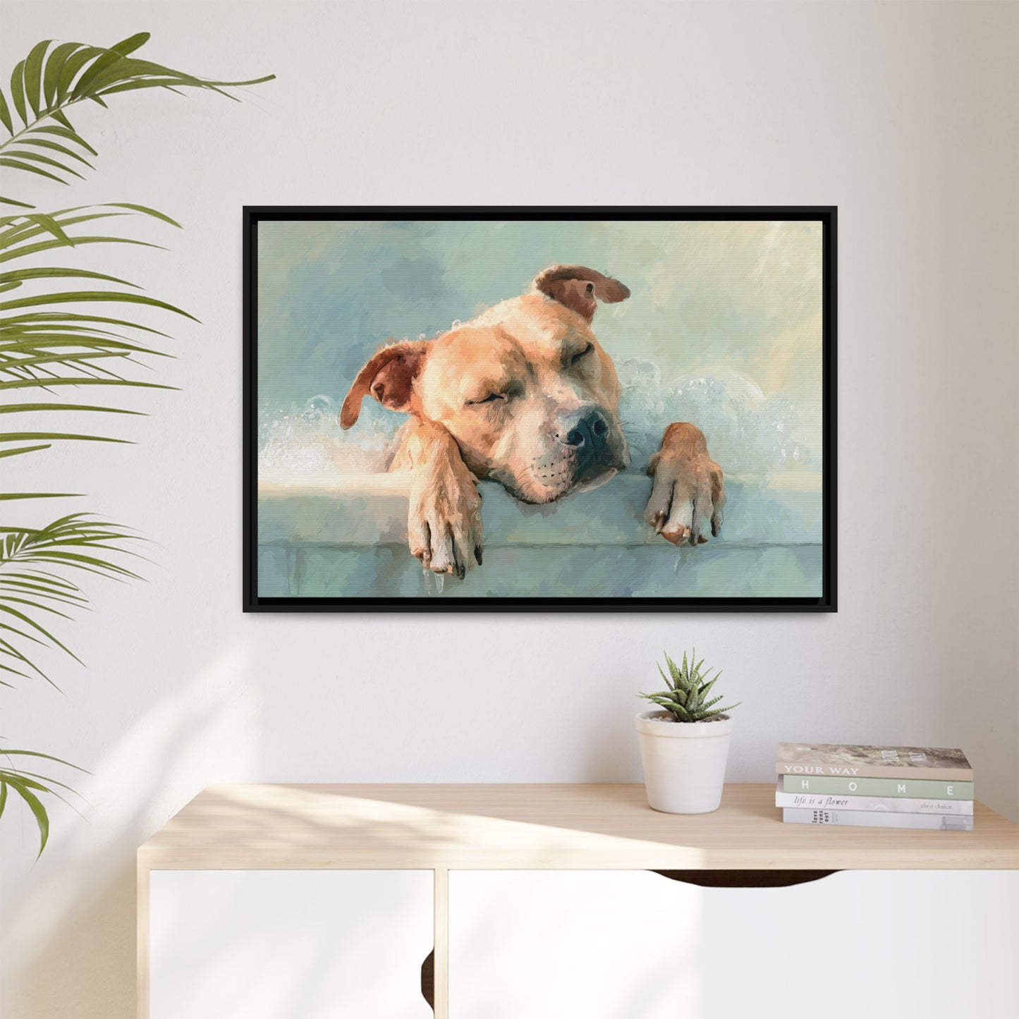 Calming Canine Portrait - Serene Dog Art Print