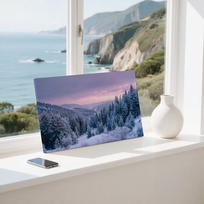 Winter Forest Canvas Print – styled room view 6