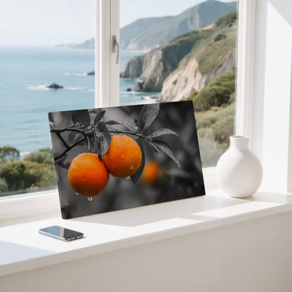 Orange Citrus Canvas Print – styled room view 6