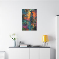 Abstract Cowgirl Art | Colorful Canvas Artwork