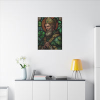 Saint Artwork | Irish Heritage Art | Traditional Green Tones