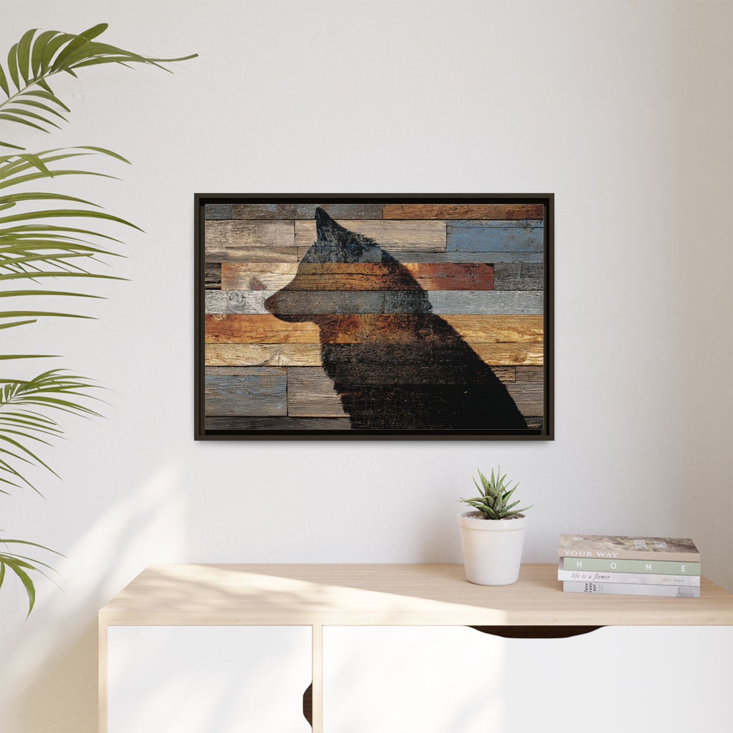 Rustic Wolf Silhouette Wall Art | Nature Inspired Decor