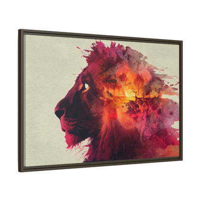 Majestic Lion Watercolor Art | Vibrant Animal Portrait