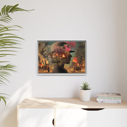 Surreal Botanical Portrait Art | Unique Digital Illustration