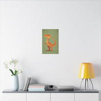 Whimsical Dinosaur Illustration Art for Kids' Rooms