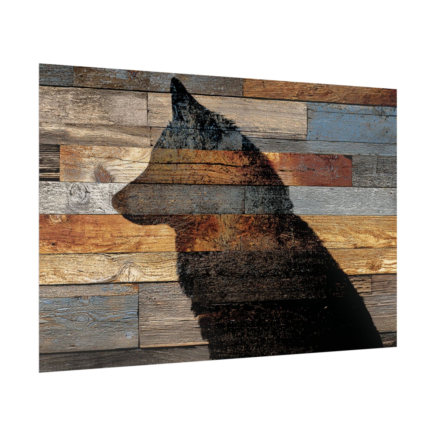 Rustic Wolf Silhouette Wall Art | Nature Inspired Decor