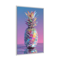 Colorful Pineapple Canvas Art | Abstract Tropical Design
