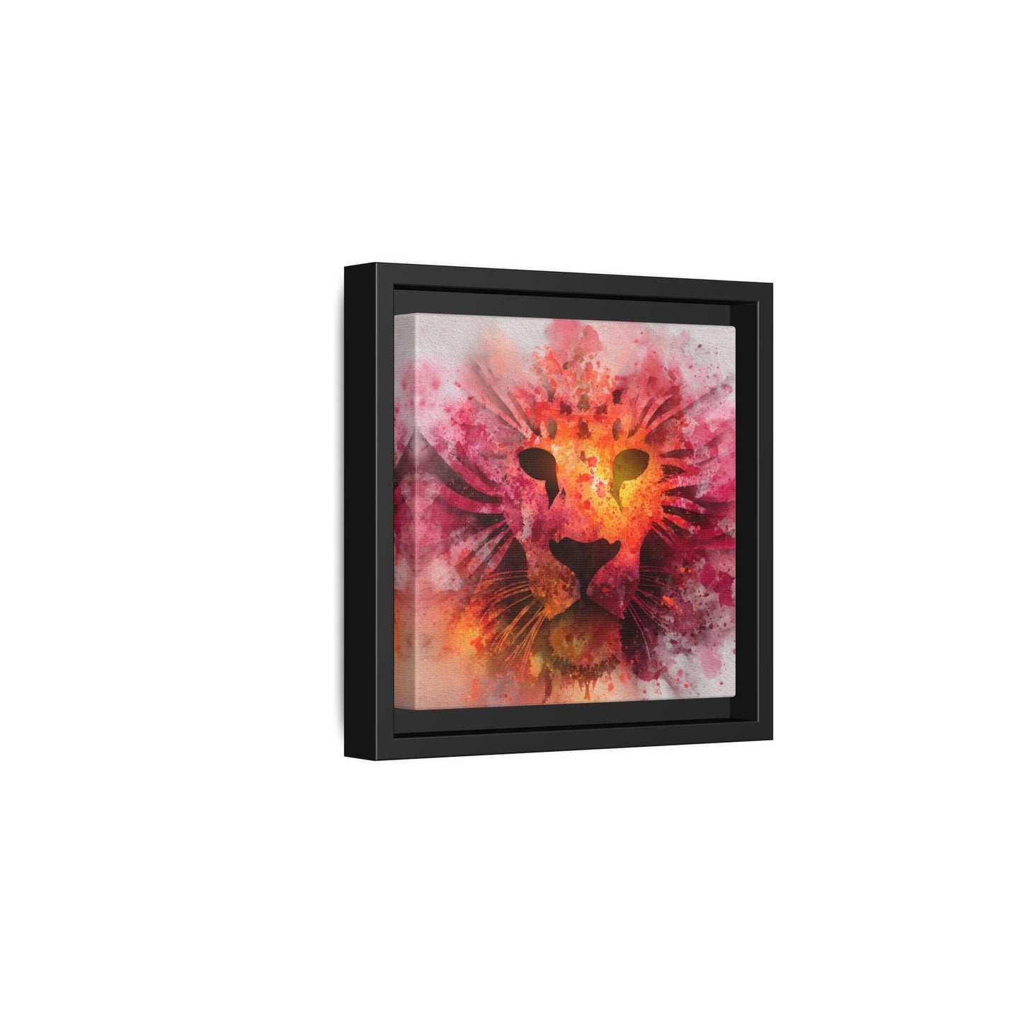 Vibrant Lion Watercolor Artwork | Animal Portrait